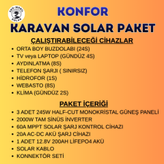 Karavan Konfor Solar Paket