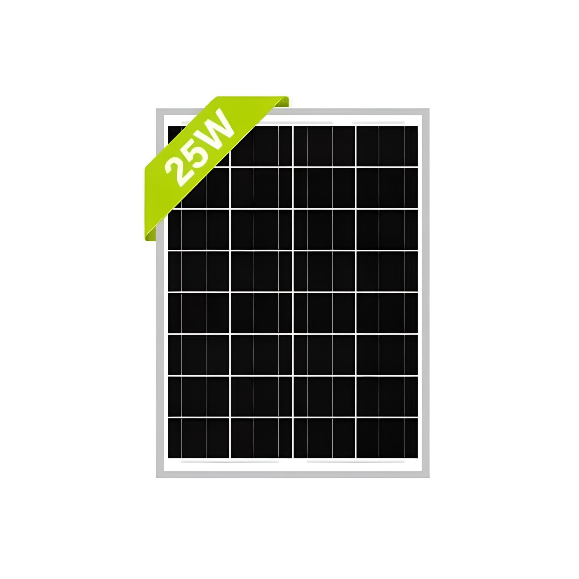 25W Güneş Paneli - 12V Kamp ve Karavan Tipi Monokristal