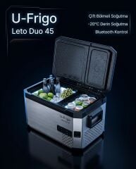U-FRİGO OTO BUZDOLABI LETO DUO ÇİFT KAPAKLI 45LT 12V/24V