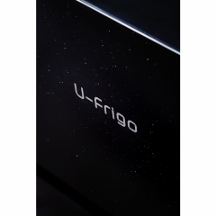 U-Frigo 90 LT Limited Edition 12/24V Kompresörlü Buzdolabı Temperli Cam Kapak SİYAH