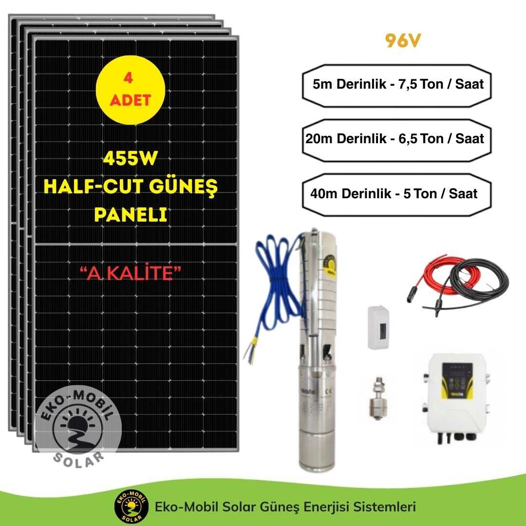 Hazır Solar Paket 96 Volt DC Pompa Hegel