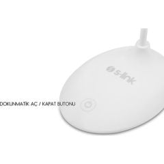 S-Link SL-8725 Beyaz 14 LED Şarjlı 500 Mah Taşınabilir Masa Lambası