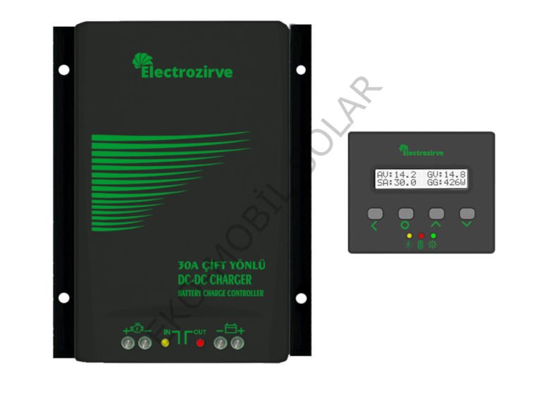 Electrozirve 30A DC-DC Alternatörden Akü Şarj Cihazı Çift Yönlü